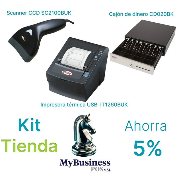 Kit Tienda POSLINE | Punto de Venta para Comercios Activos